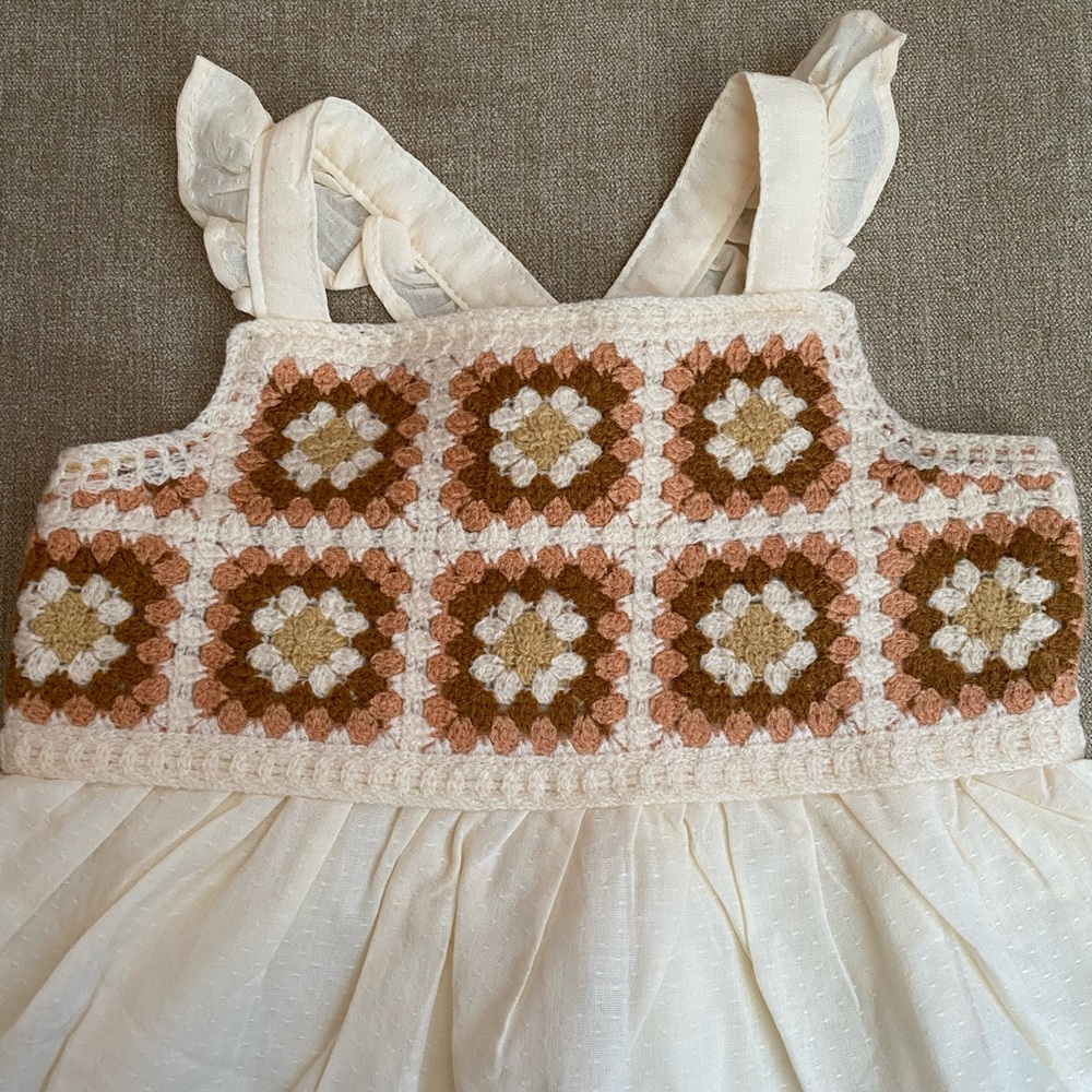 Haute Hippie Cream and Brown Kids Matching Set - Picture 2 of 3